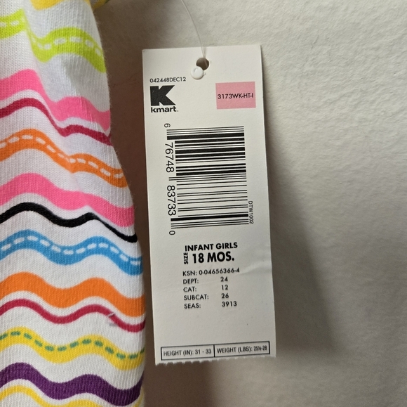 Wonderkids Stripe Racerback Tank Top 18 Months - Picture 5 of 6